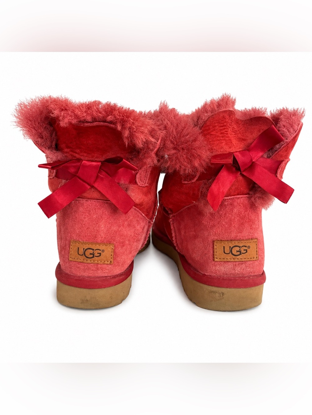 UGG Red Booties With Bows